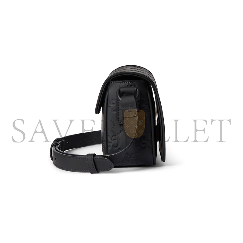 GUCCI GG RUBBER-EFFECT MINI BAG 794062 (17.5*11*6.5cm)